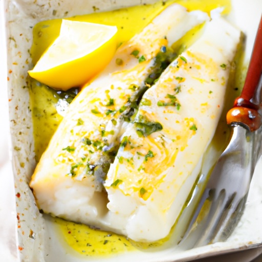 Keto Air Fryer Baked Cod with Lemon Butter