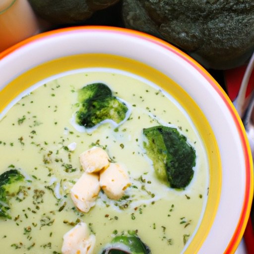 Keto Air Fryer Broccoli and Cheese Soup